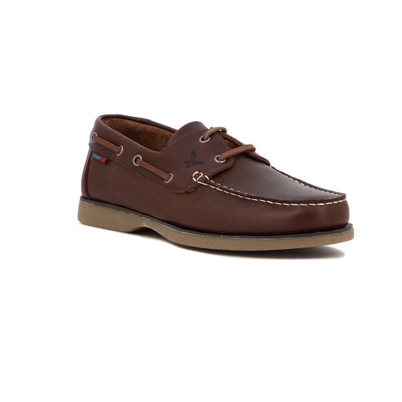 Starsax Hombre Nautico Acordonado Combinado Cafe