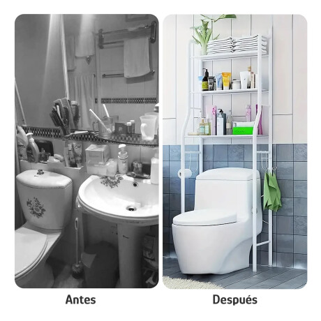 Estante Organizador Multifunción de Baño 3 Niveles 47×152cm Blanco