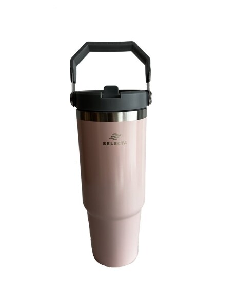 MUG TERMICO ACERO INOX 900ML C/ASA ROSA MUG TERMICO ACERO INOX 900ML C/ASA ROSA