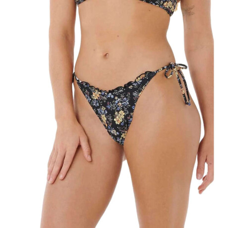Bikini Rip Curl Pacific Rider Tie Side Cheeky Negro