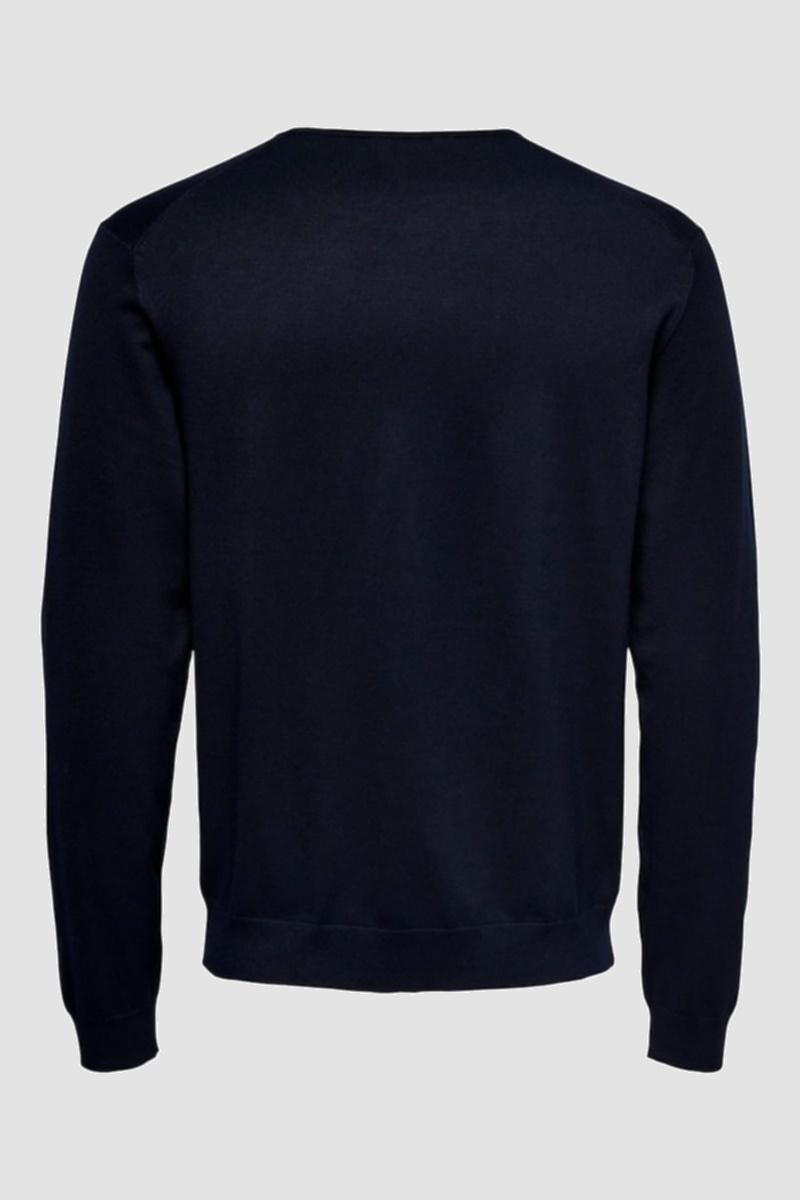 Sweater Tejido Básico Dark Navy