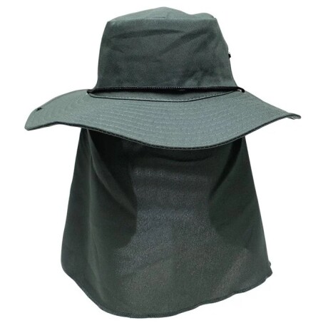Sombrero de pescador con cubrenuca y protección UV50+ KING BRASIL Musgo