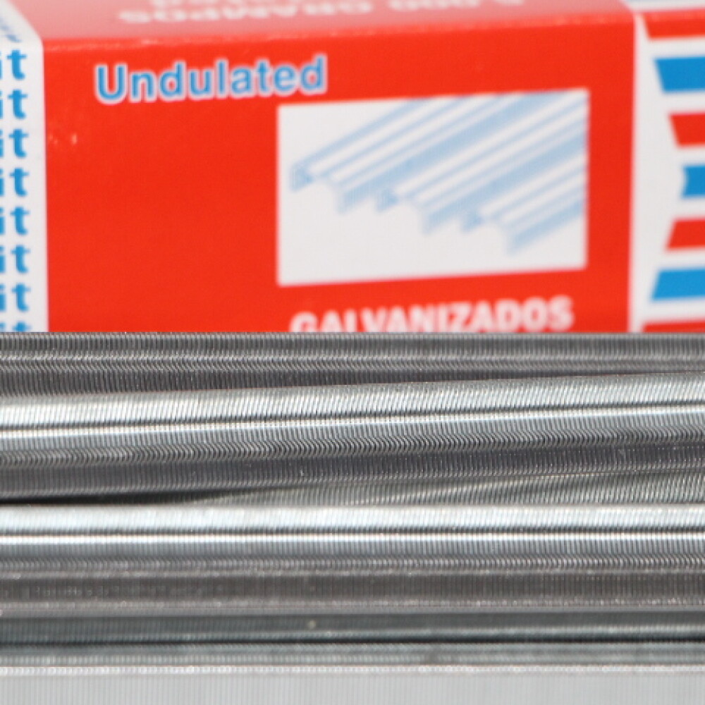 BROCHE ONDULADO GALVANIZADO X 5000 UNIDADES BROCHE ONDULADO GALVANIZADO X 5000 UNIDADES