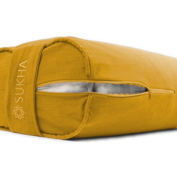 Bolster Rectangular Para Yoga Sukha Mostaza