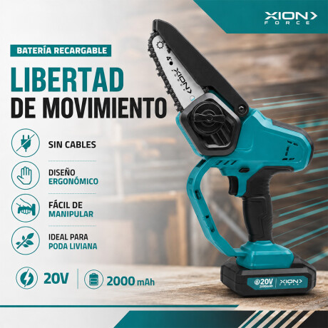 motosierra mini inalámbrica xion COLOR UNICO