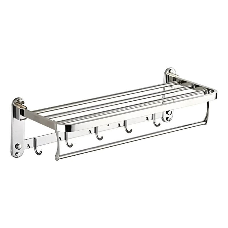 Tendedero De Pared Fijo Acero Inox P/ropa Gris