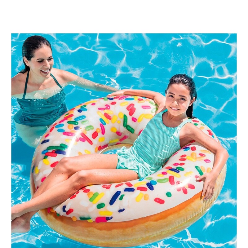 INTEX GOMÓN DONA ESPOLVOREADA DISEÑO FOTOREALÍSTICO 99 CM DE DIAMETRO Intex Gomón Dona Espolvoreada Diseño Fotorealístico 99 Cm De Diametro