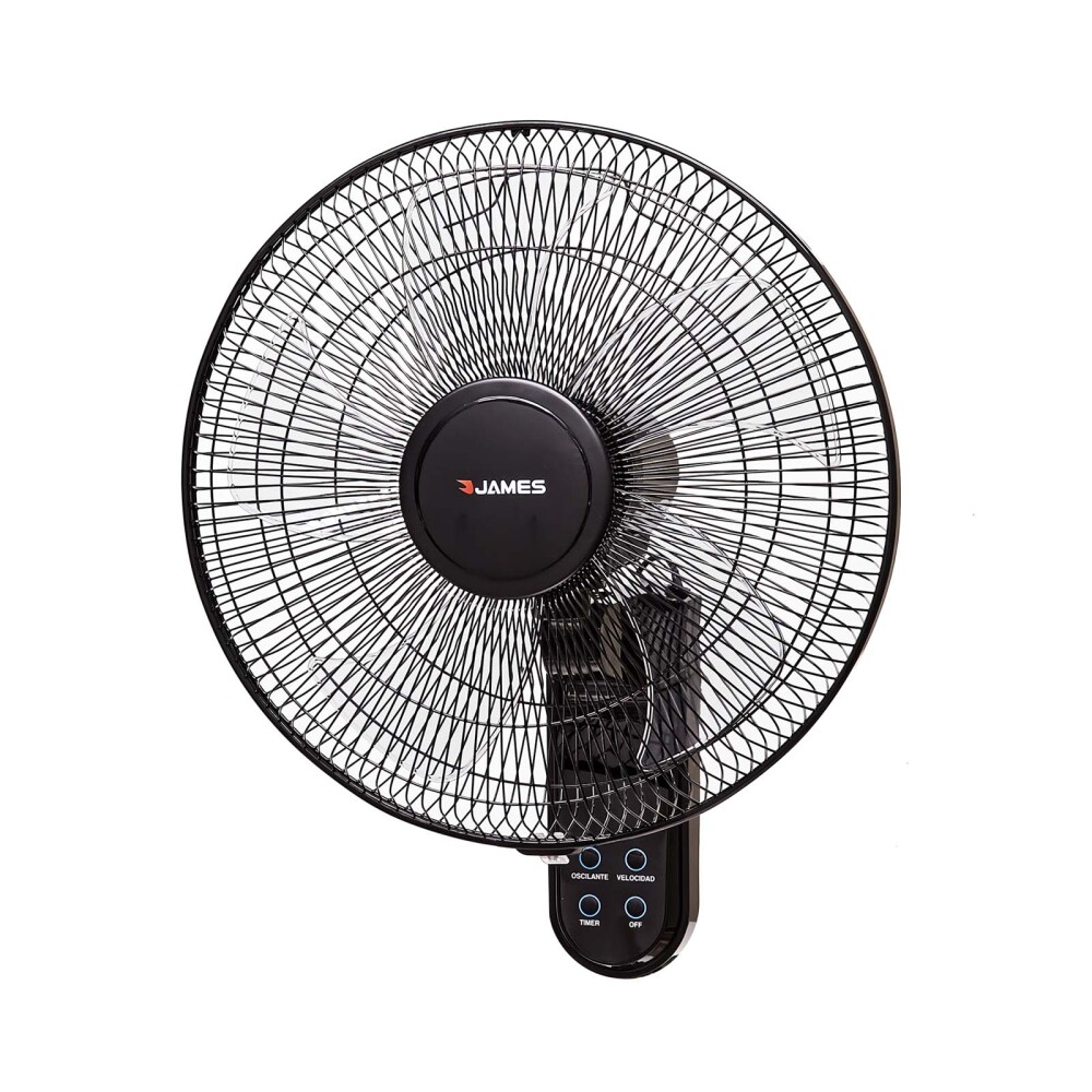 VENTILADOR DE PARED JAMES 50W NEGRO VWJ 16 KR