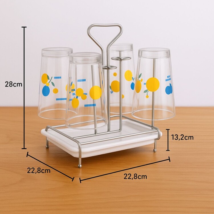 ESCURRIDOR DE VASOS ROSWELL 6 VASOS ESCURRIDOR DE VASOS ROSWELL 6 VASOS
