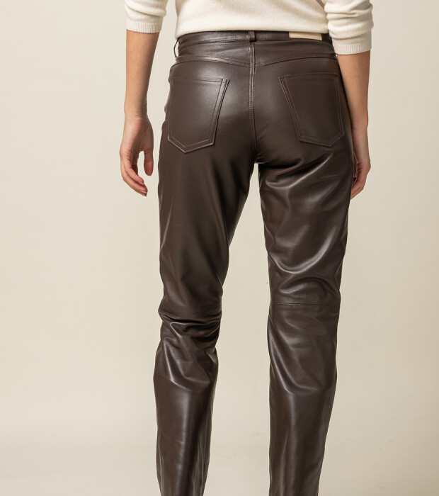 Leather Pant Chocolate