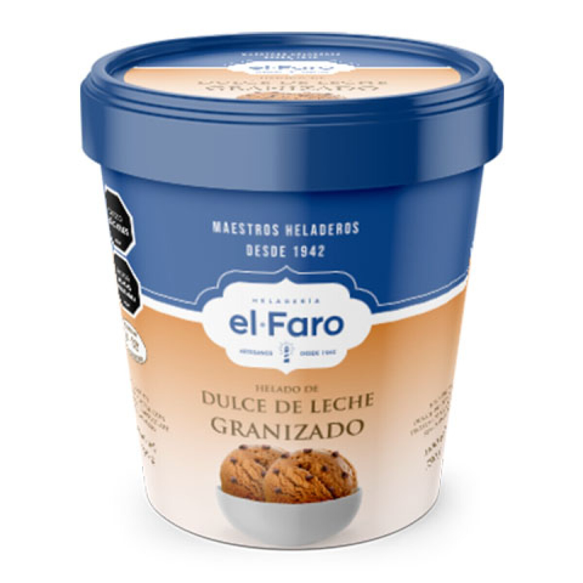Helado de Dulce de Leche Granizado El Faro 1.1Lts 