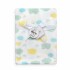 Manta fleece WAKIDS nubes pastel blanco