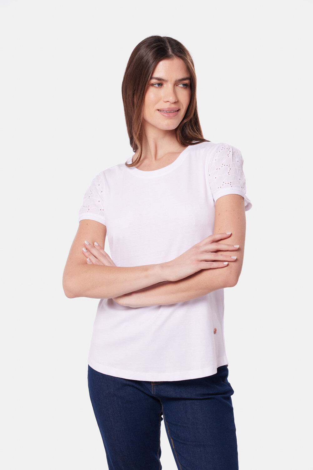 REMERA BRODERIE LISA Blanco