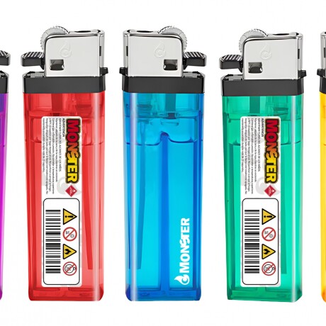 ENCENDEDOR MONSTER CLÁSICO x25 Unidades Transparente