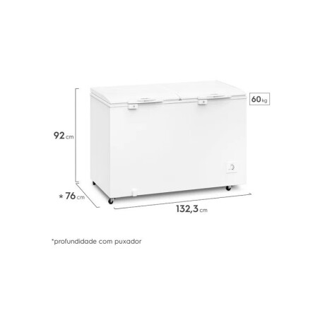 freezer electrolux / frio humedo / 407lts. WHITE