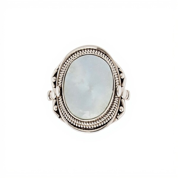 Anillo Oval-Plata 925-Piedra Luna-AN3086 conpiedra