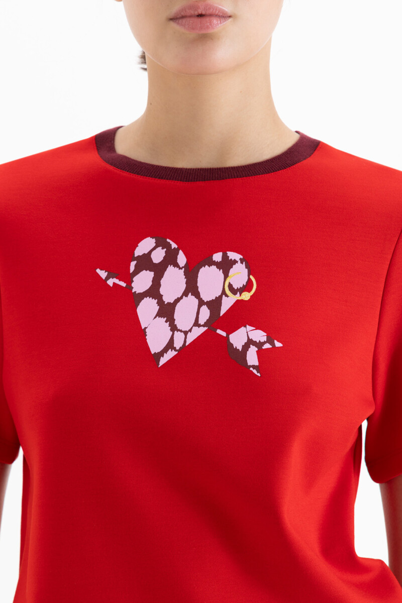 REMERA MARGARITA Rojo