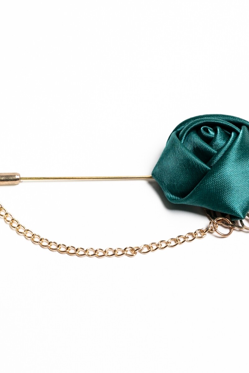 Pin para el Ojal Diseño Flor VERDE