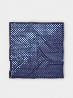 Pañuelo Cuadrado Estampado De Algodón azul