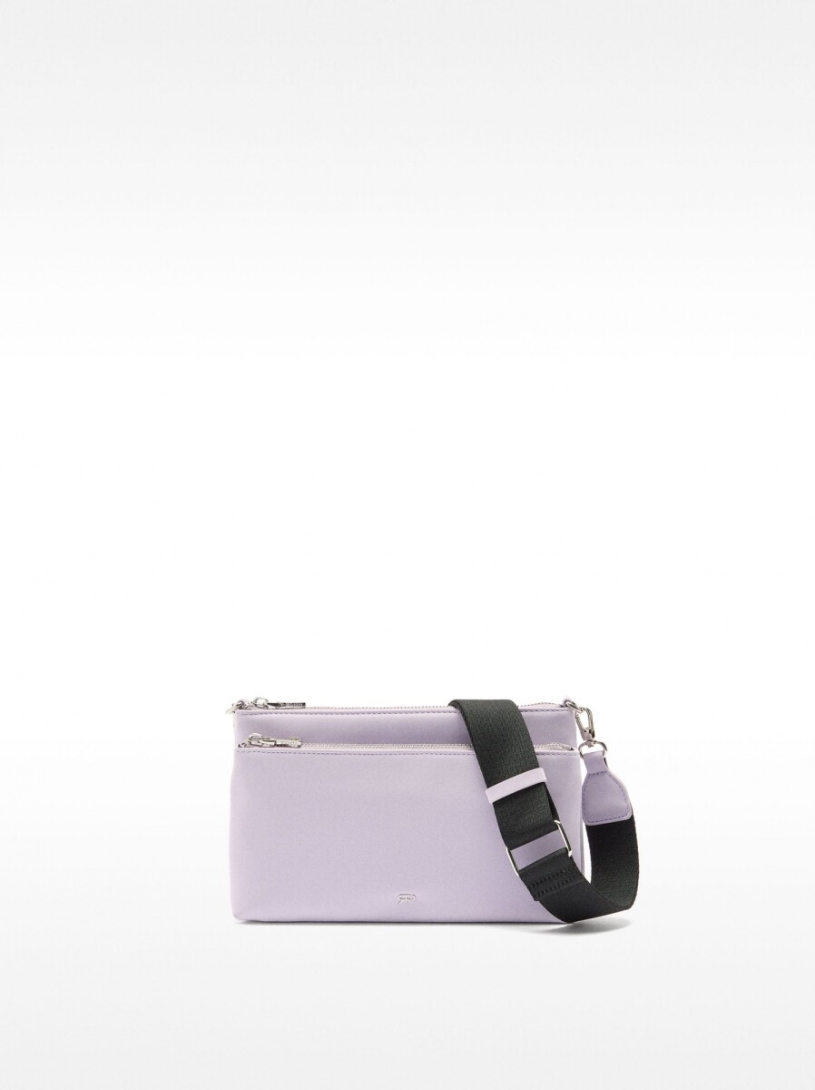 Bolso De Tiracolo Textura Suave - violeta 