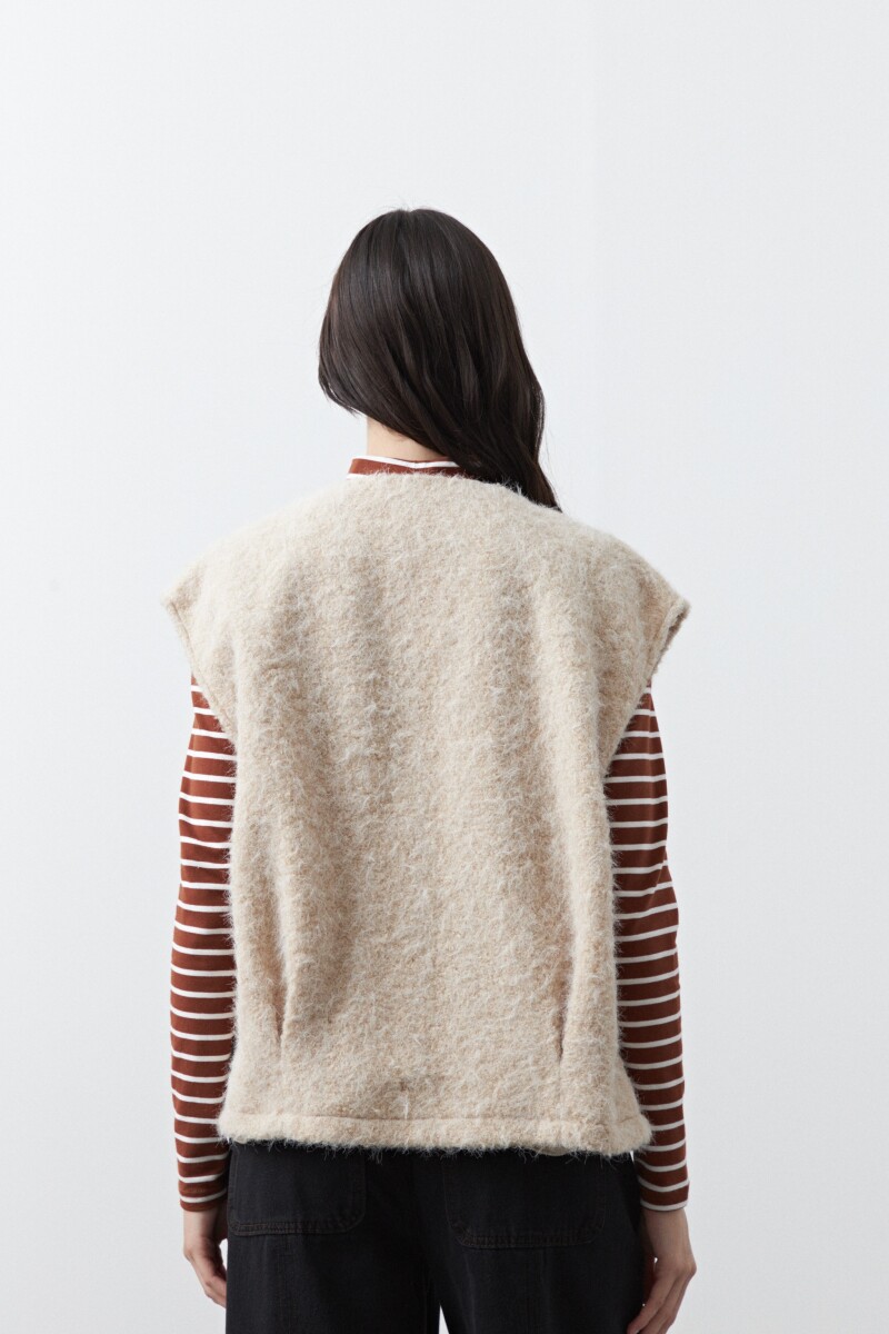 CHALECO MAGLIA Beige