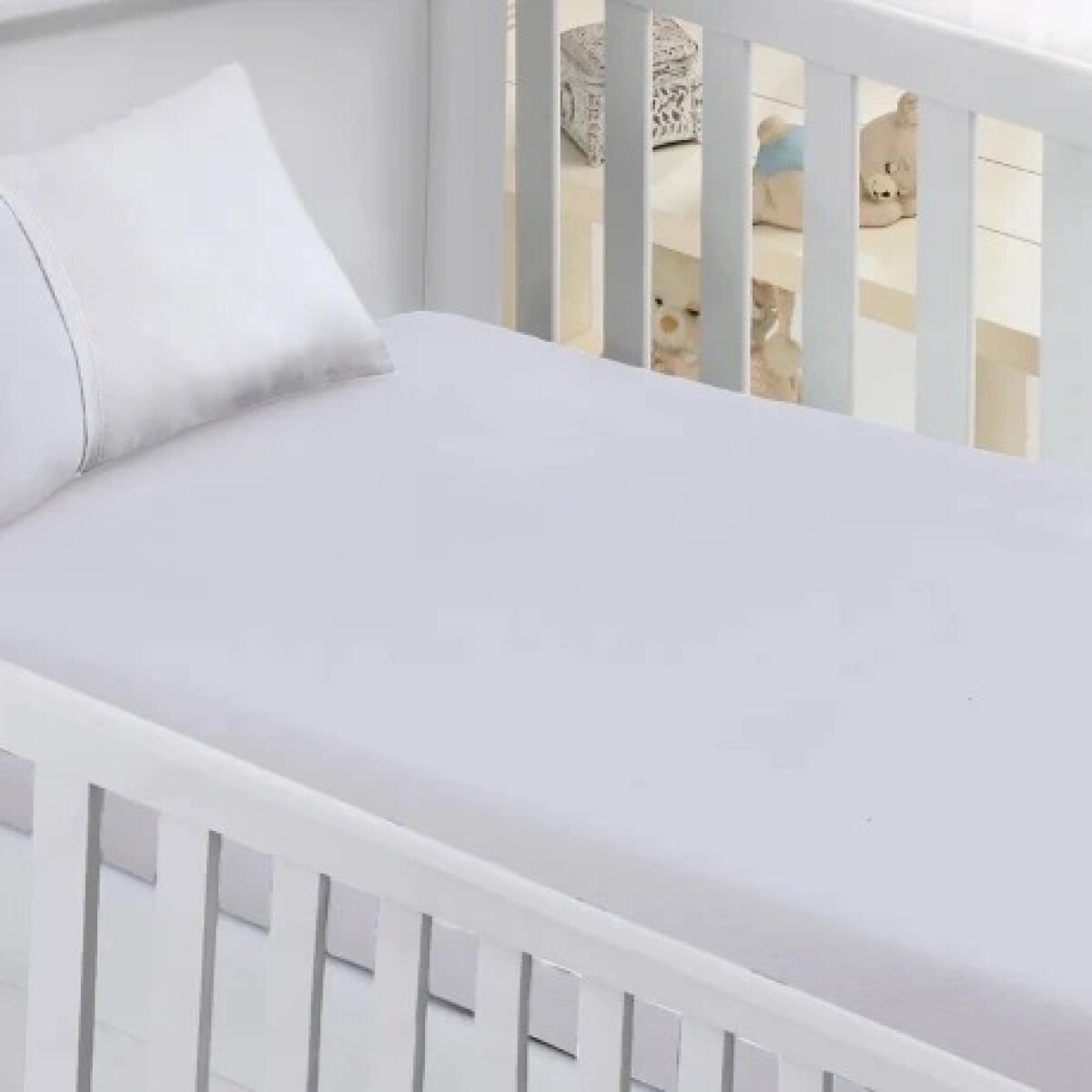 Juego 3 piezas sabanas cuna - blanco 