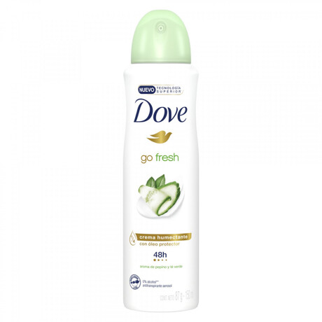 Desodorante en aerosol Dove go fresh pepino y te verde