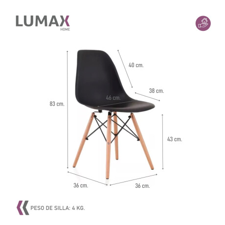 Sillas Eames Lumax Colorido Innovador Moderno Liso