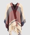Poncho tres colores Azul