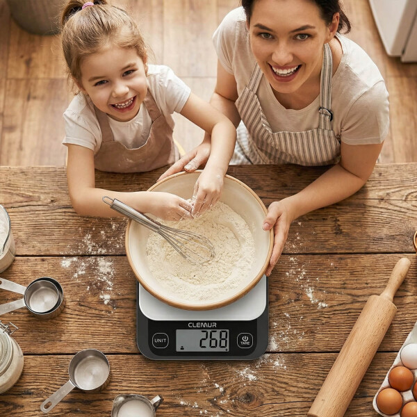 Balanza Digital de Cocina IMBACK con Precisión 1g a 5kg Compacta Moderna Color Negro Balanza Digital de Cocina IMBACK con Precisión 1g a 5kg Compacta Moderna Color Negro