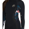 Traje - O'Neill - Bahia Dama 2mm - Manga Larga Hibisco Negro