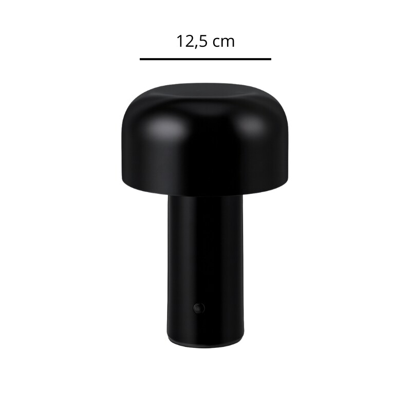 LAMPARA DE MESA RECARGABLE TULIPA Lampara De Mesa Recargable Tulipa Negra