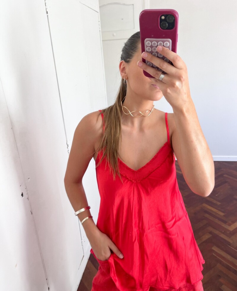 Muscu seda rojo
