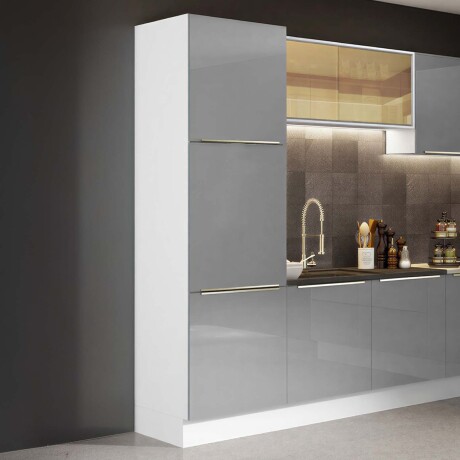 ARMARIO DE COCINA 60 CM MDP-Y-VIDRIO BLANCO LUX