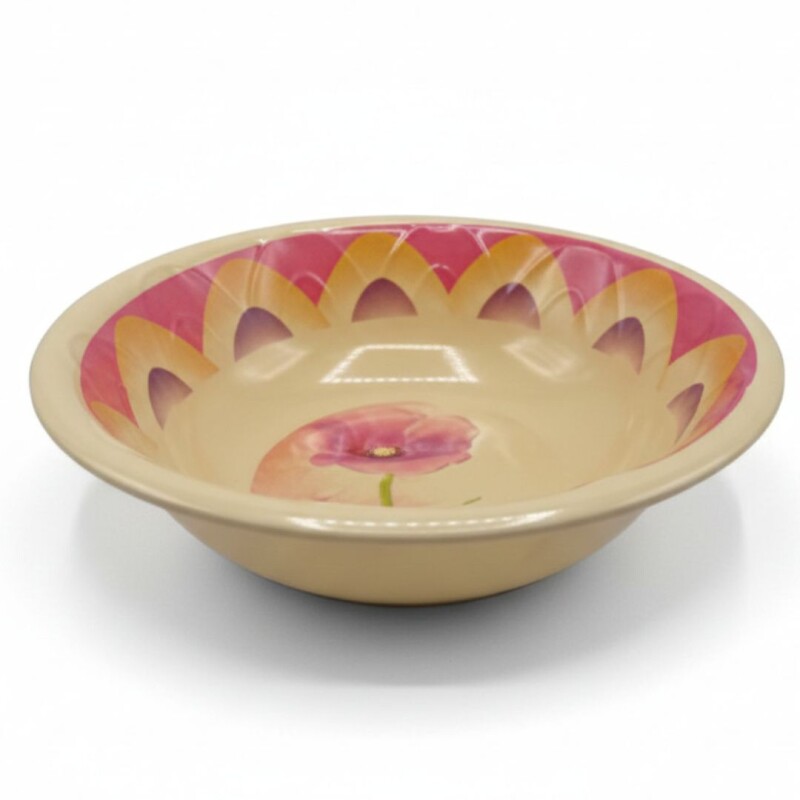 BOWL DE MELAMINA FLORAL 8´´ BOWL DE MELAMINA FLORAL 8´´