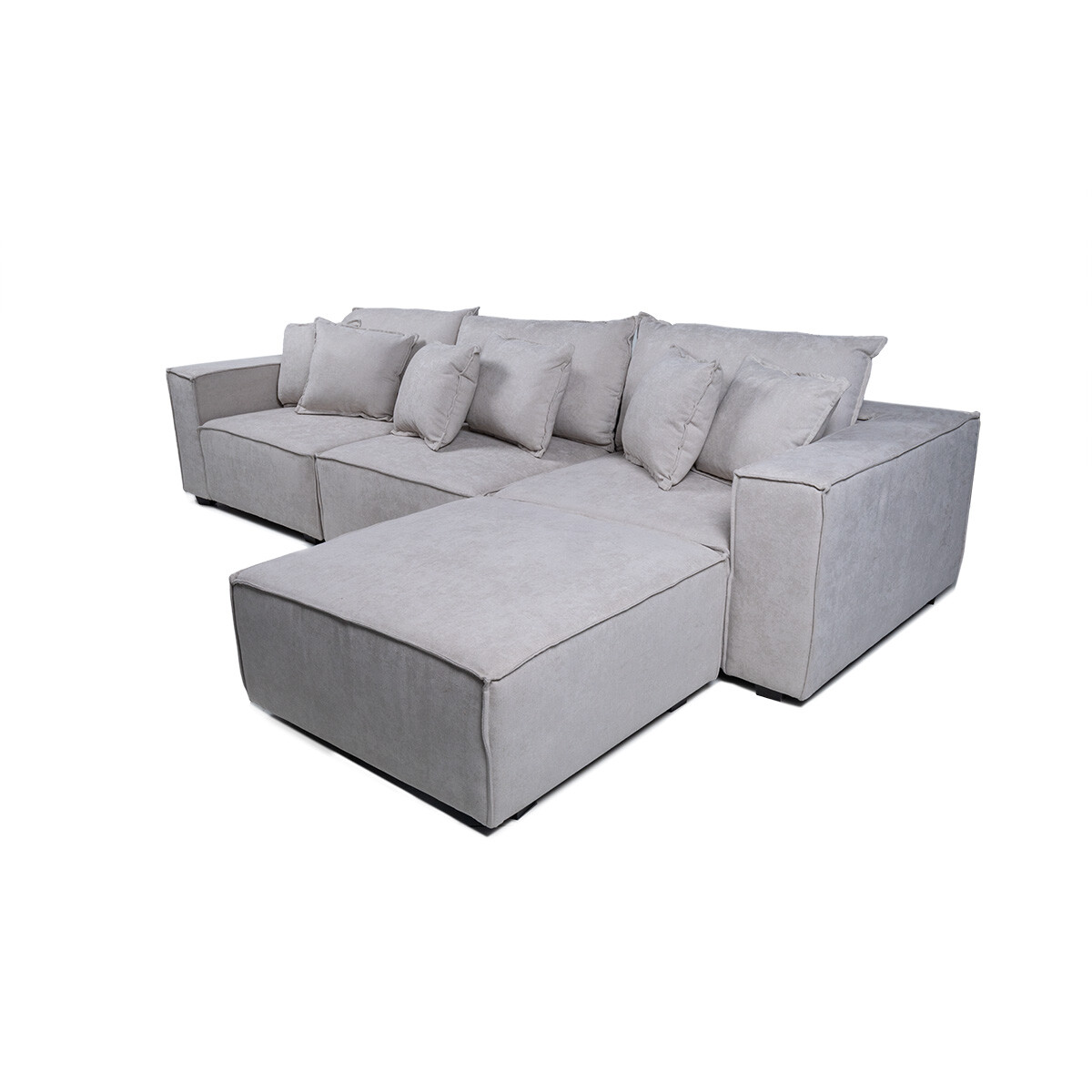 Sofá Modular Maia (4 módulos) - Tela Microfibra - 18008 (Beige) 