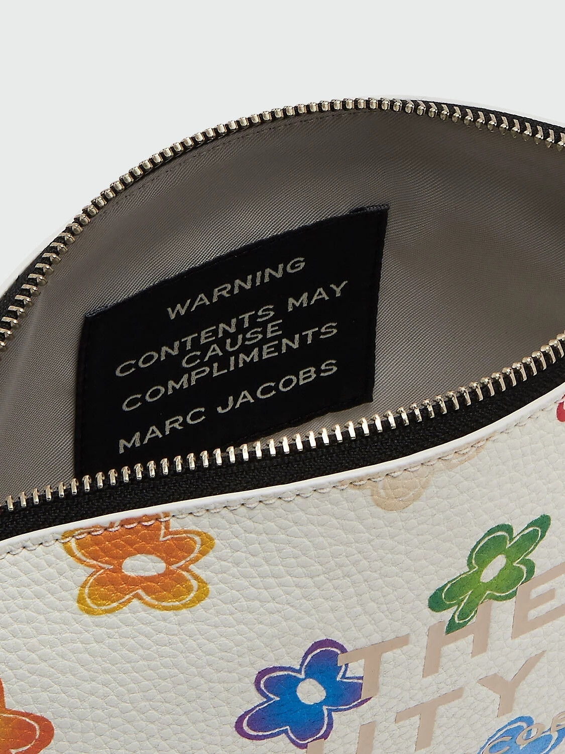 MARC JACOBS - THE WILD DAISY BEAUTY BAG Blanco