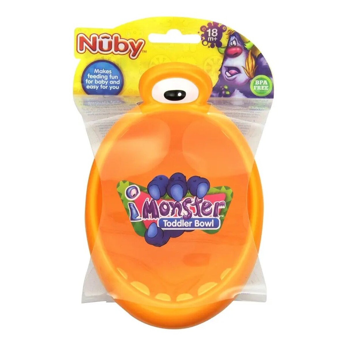 Bowl Nuby Monster para Alimentos Apto Microondas Bpa Free 