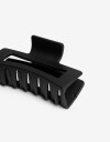 Broche Acrilico Maxi Broche Rectangular Rubber - Negro