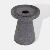 PORTA VELA CERAMICA GRIS OSC 9.8X9.8X11.8CM Unica
