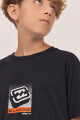 REMERA BOYS SPEC 3D SS Black J-negro