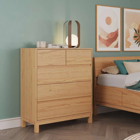 Comoda 5 Cajones Madera Maciza Square