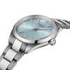 Reloj Tissot PR 100 de acero con esfera celeste. Reloj Tissot PR 100 de acero con esfera celeste.