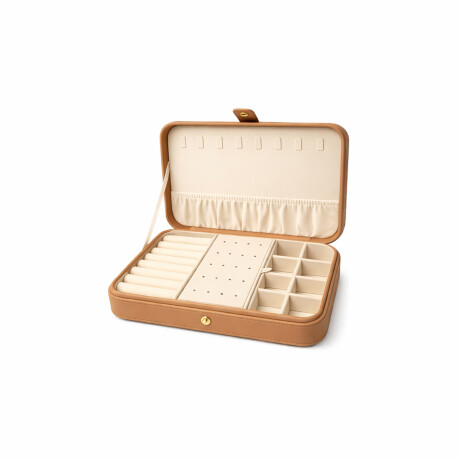 Joyero rectangular con hebilla - Grande 25x16x6cm Marron