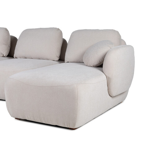 Rinconera Práctico - Tela Microfibra - Chaise Derecho AA-10 (Beige)
