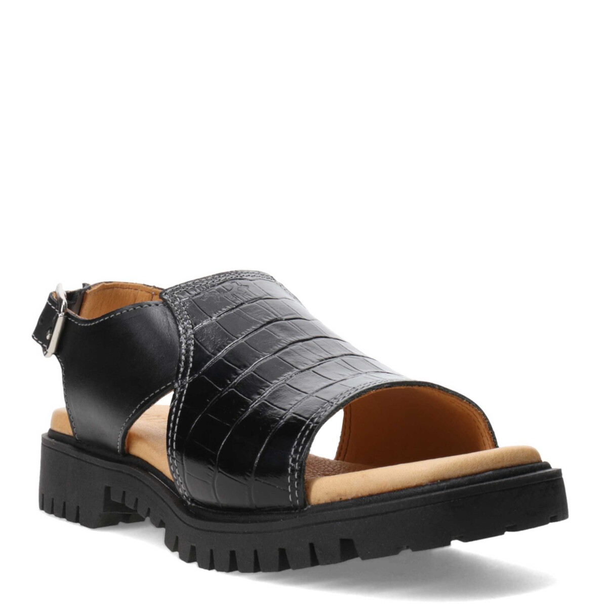 Sandalia de Mujer Furtiva - Negro (Croco) 