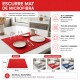 Escurre mat de microfibra 38x50 cm ROJO
