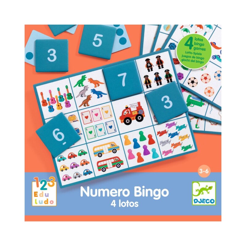 Juego educativo Bingo Djeco 3 a 6 anos Juego Educativo Bingo Djeco 3 A 6 Anos