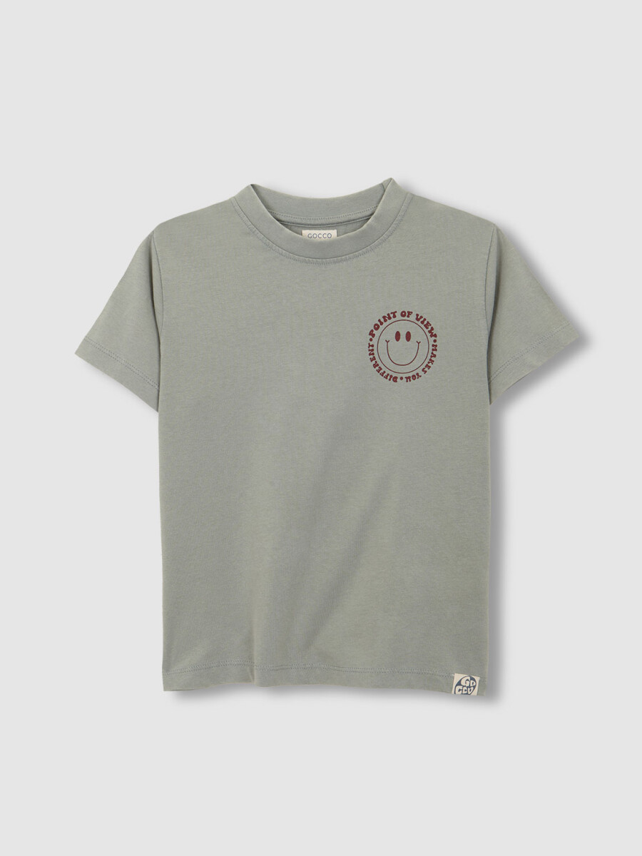 Camiseta Print Point Of View Verde Seco