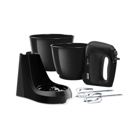 Mini Batidora Arno | 4 velocidades + Pulsar | Con 2 bowls de 4 Lts. | Color negro. Mini Batidora Arno | 4 velocidades + Pulsar | Con 2 bowls de 4 Lts. | Color negro.